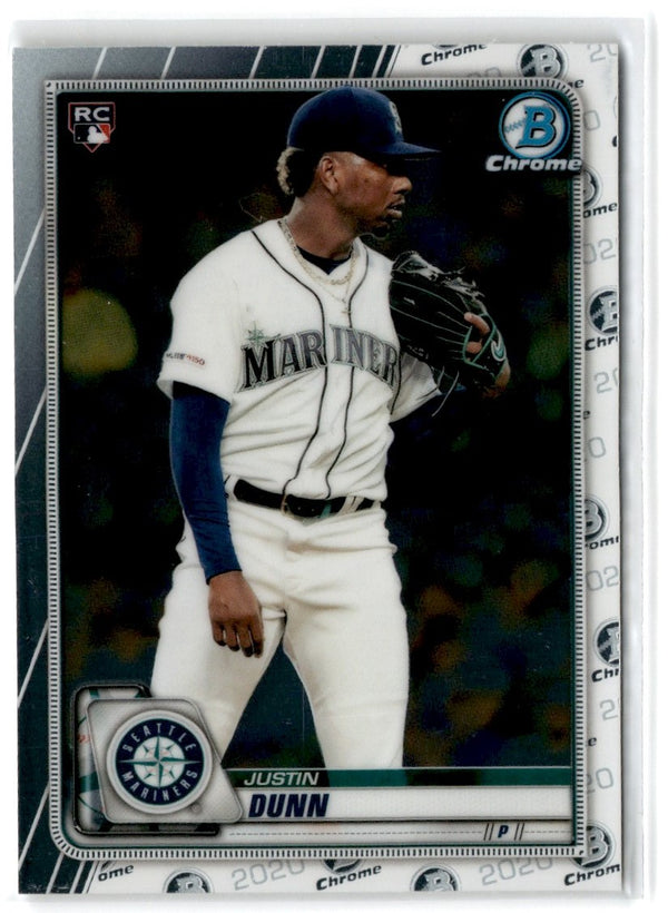 2020 Bowman Chrome Justin Dunn #20 Rookie