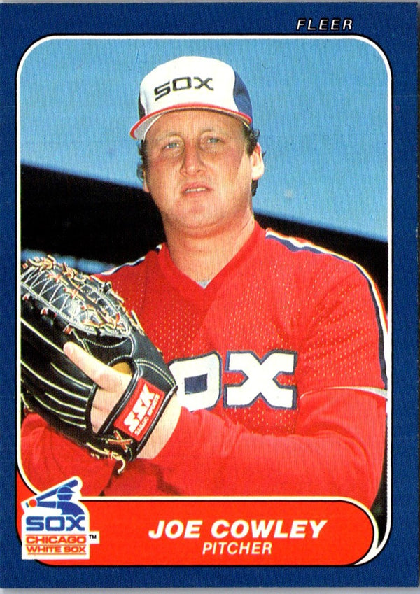 1986 Fleer Update Joe Cowley #U-31