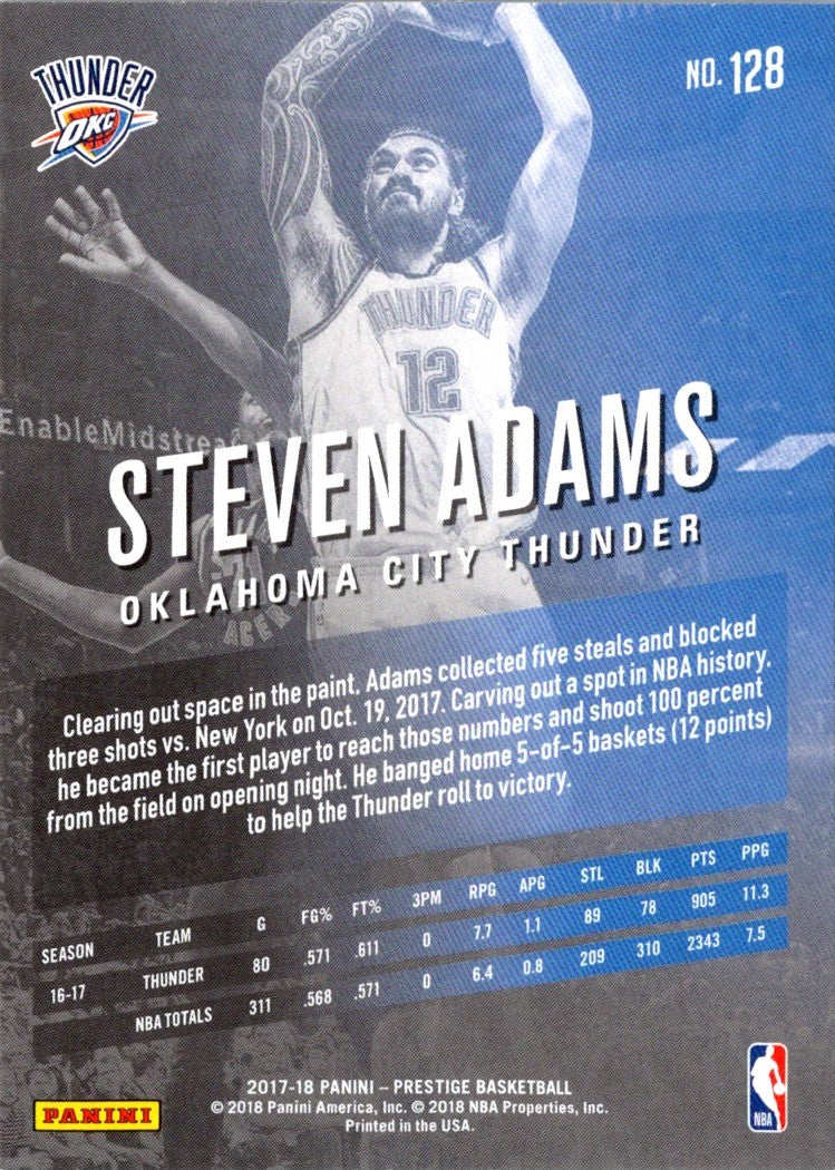 2017 Panini Prestige Steven Adams