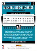 2018 Donruss Optic Blue Velocity Michael Kidd-Gilchrist