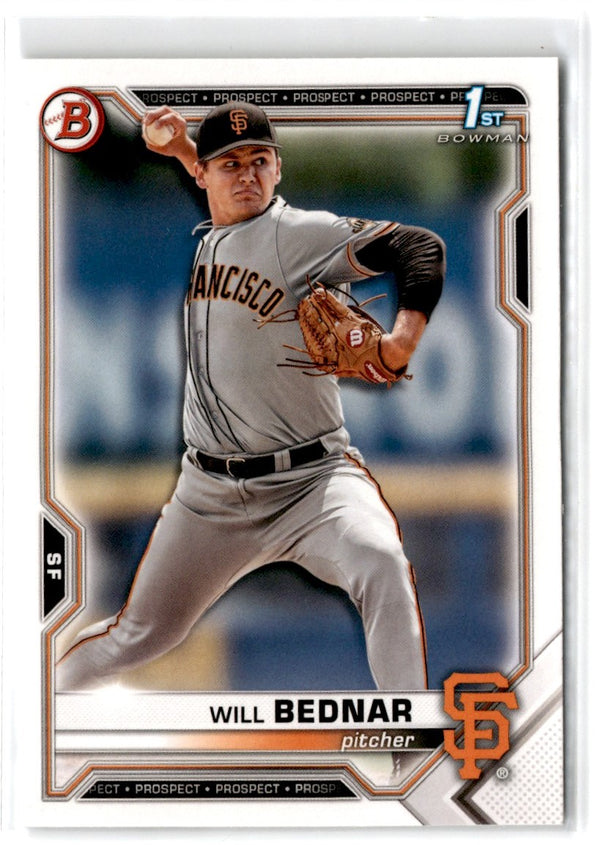 2021 Bowman Draft 1st Edition Will Bednar #BD-197