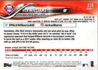 2018 Topps Nick Williams #226