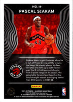 2021 Panini Pascal Siakam #19