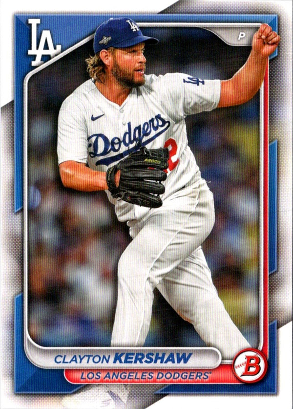 2024 Bowman Green Pattern Clayton Kershaw #56