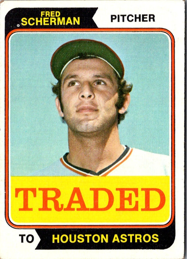 1974 Topps Traded Fred Scherman #186T