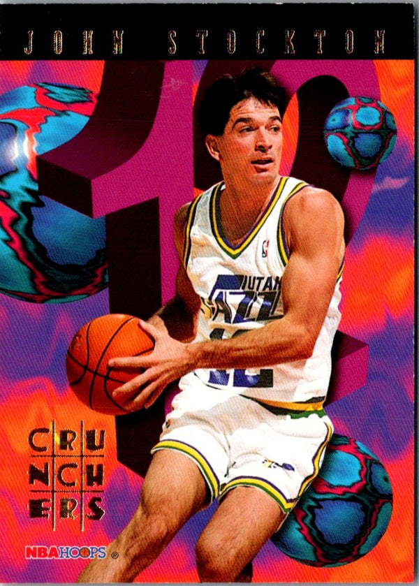 1995 Hoops Number Crunchers John Stockton #23