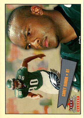2001 Fleer Tradition Glossy Corey Simon #100