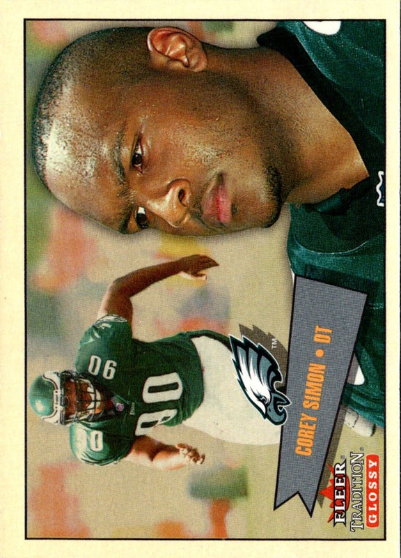 2001 Fleer Tradition Glossy Corey Simon #100