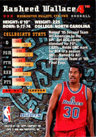 1995 Topps Draft Redemption Rasheed Wallace #4