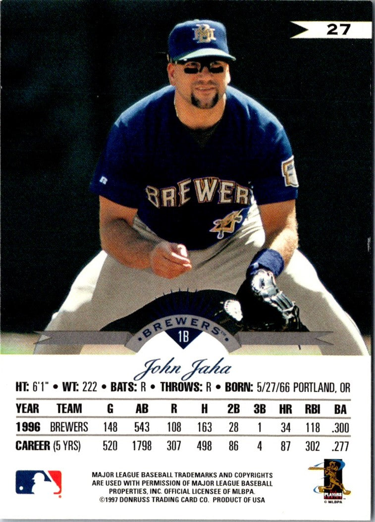 1997 Leaf John Jaha