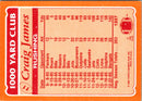 1986 Topps 1000 Yard Club Craig James