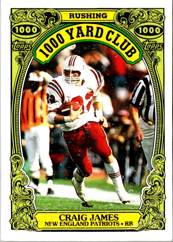 1986 Topps 1000 Yard Club Craig James #11