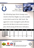 2007 Upper Deck Star Rookies Rookie Exclusives Edition Daymeion Hughes #233