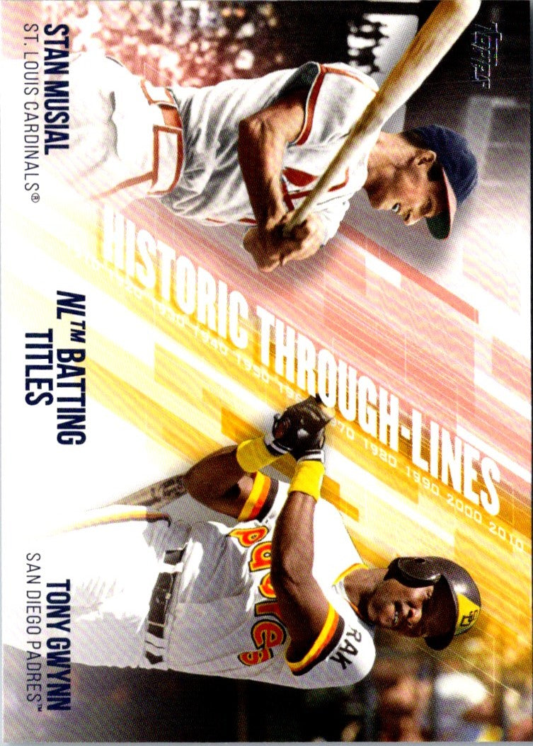 2019 Topps Historic Through-Lines Tony Gwynn/Stan Musial