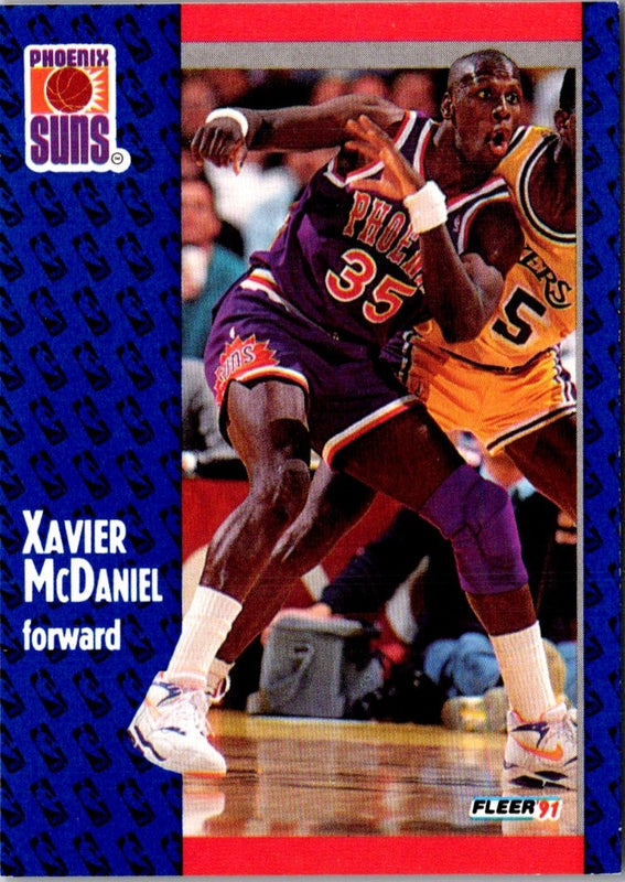 1991 Fleer Xavier McDaniel #164