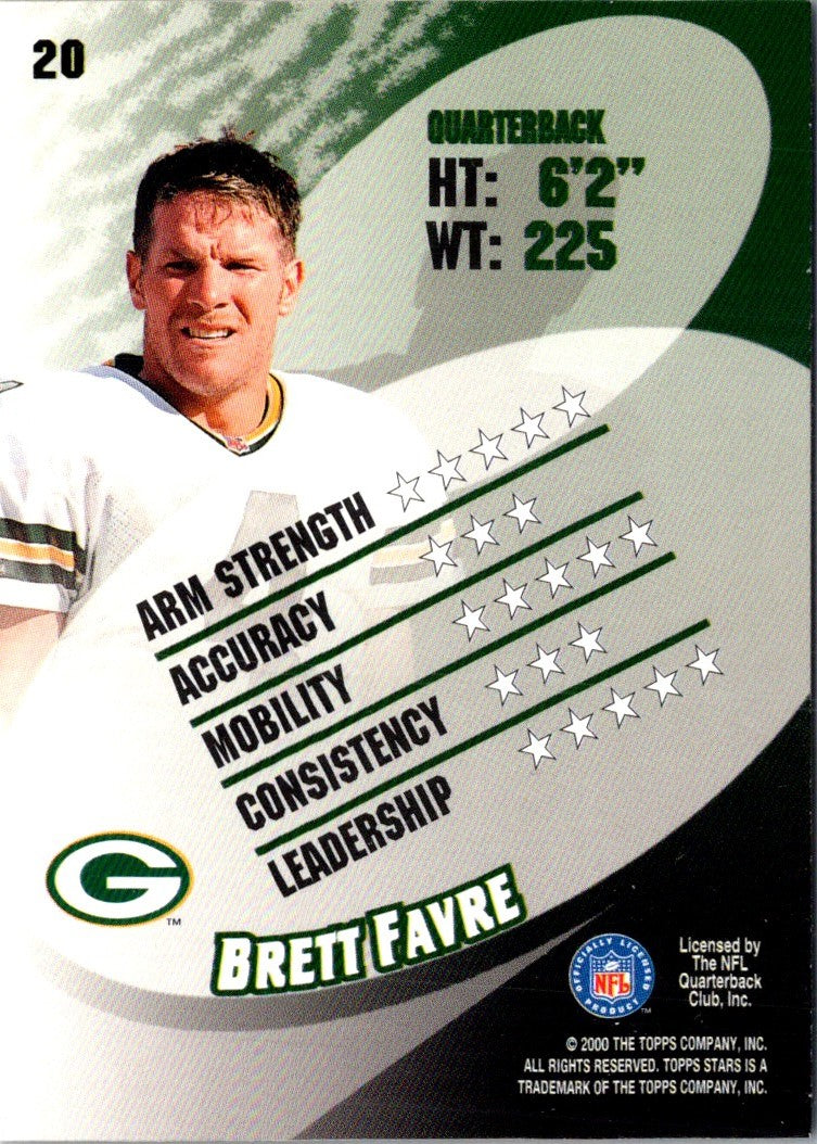 2000 Topps Stars Brett Favre