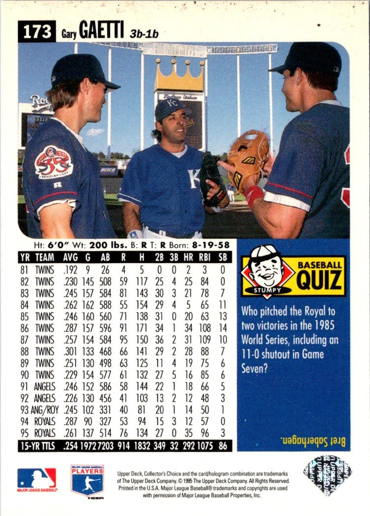 1996 Collector's Choice Silver Signature Gary Gaetti