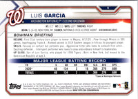 2021 Bowman Luis Garcia #5 Rookie