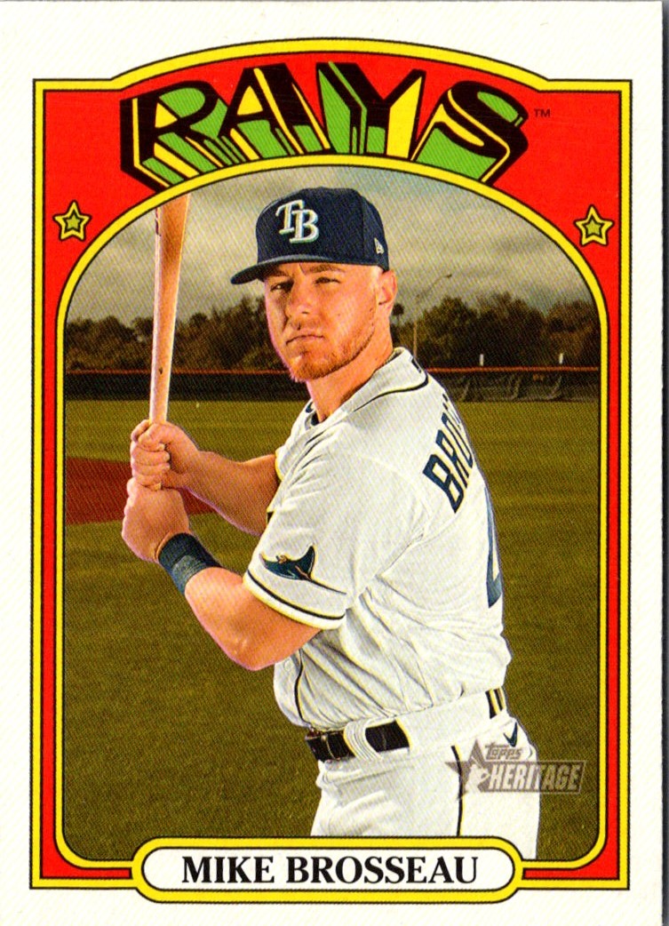 2021 Topps Heritage Red Mike Brosseau