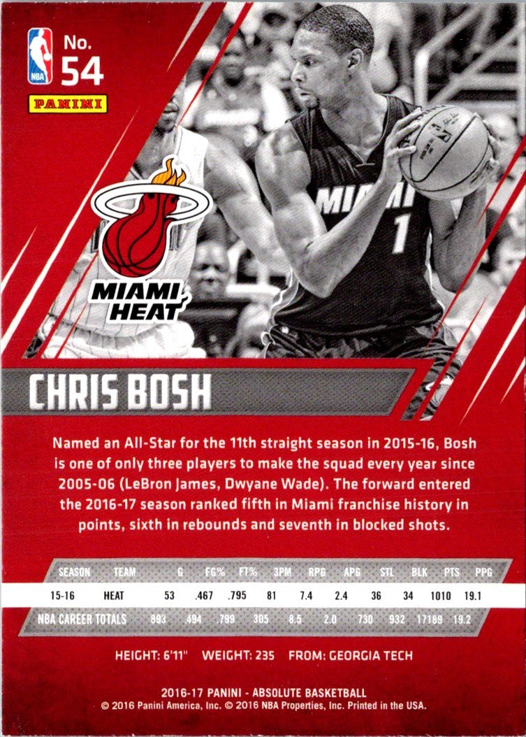 2016 Panini Absolute Chris Bosh