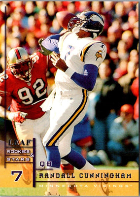1998 Leaf Rookies & Stars Randall Cunningham #65