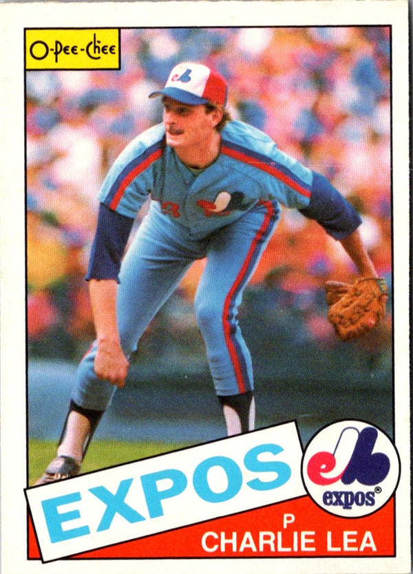 1985 O-Pee-Chee Charlie Lea #345