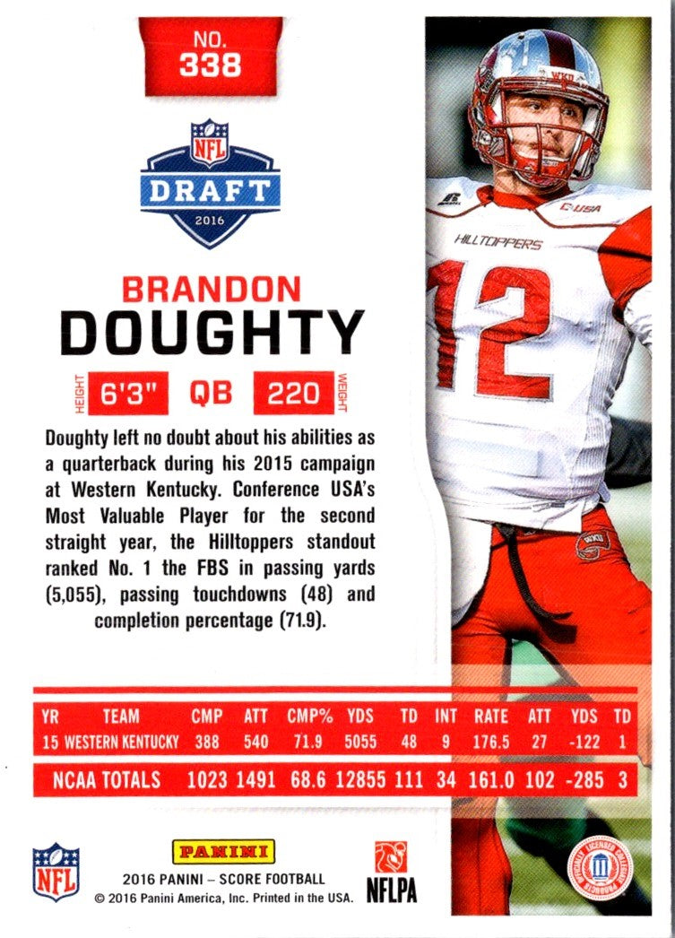 2016 Score Brandon Doughty