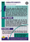 1992 Upper Deck Charlotte Hornets