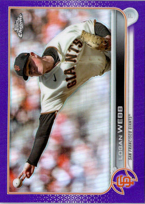 2022 Topps Chrome Update Purple Refractor Logan Webb #USC62