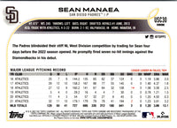 2022 Topps Chrome Update Sean Manaea #USC30