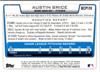 2012 Bowman Chrome Prospects Austin Brice #BCP170
