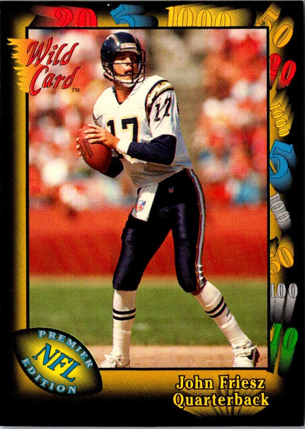 1991 Wild Card John Friesz #92