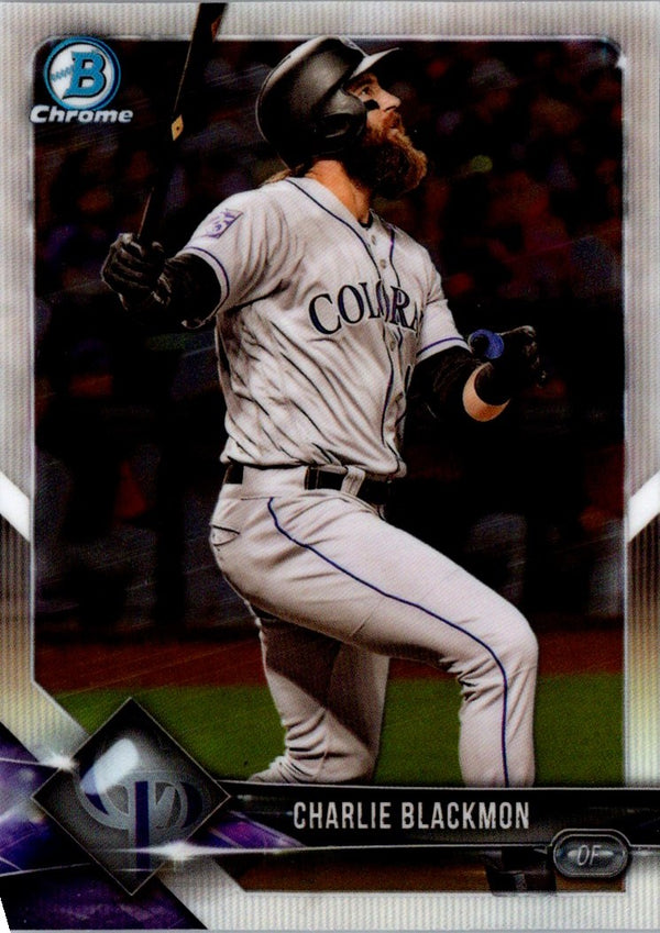 2018 Bowman Chrome Charlie Blackmon #79