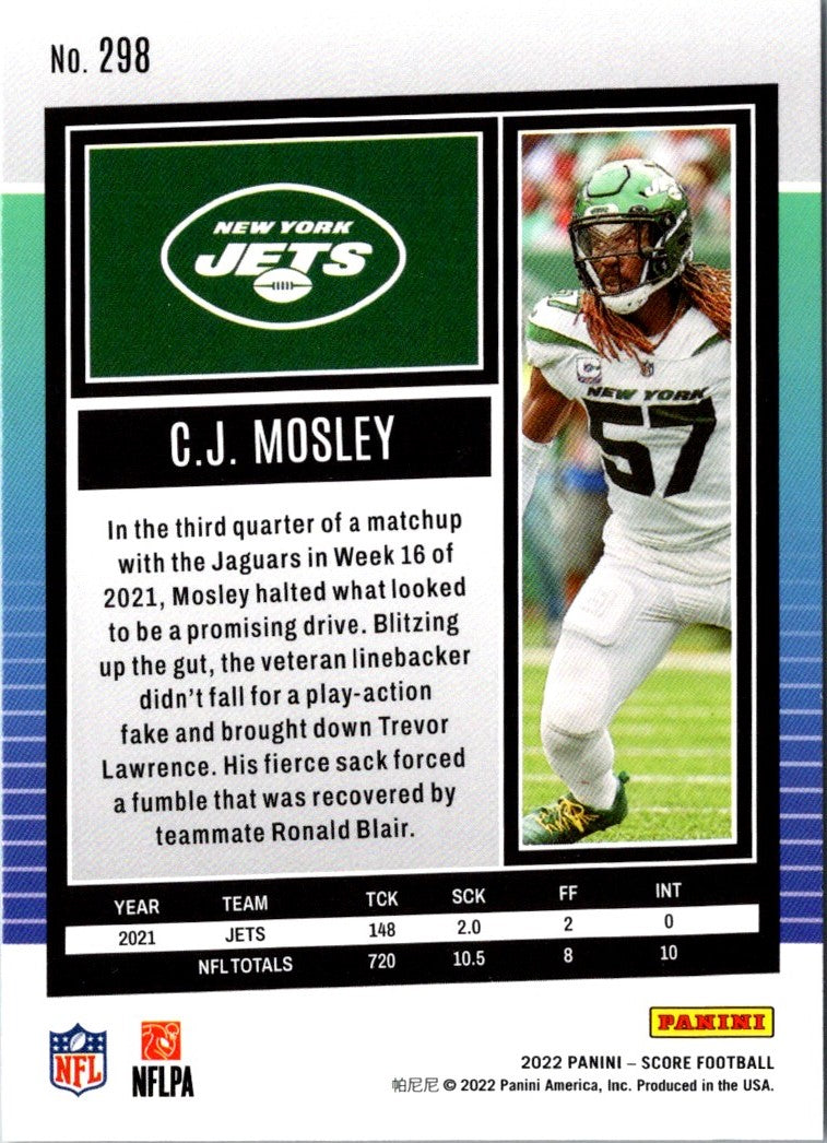 2022 Score C.J. Mosley