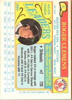 1989 Topps Baseball Talk/LJN Roger Clemens #58