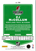 2021 Donruss Holo Red and Gold Laser CJ McCollum #110