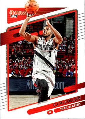 2021 Donruss Holo Red and Gold Laser CJ McCollum #110
