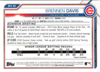 2021 Bowman 1st Edition Brennen Davis #BFE-65