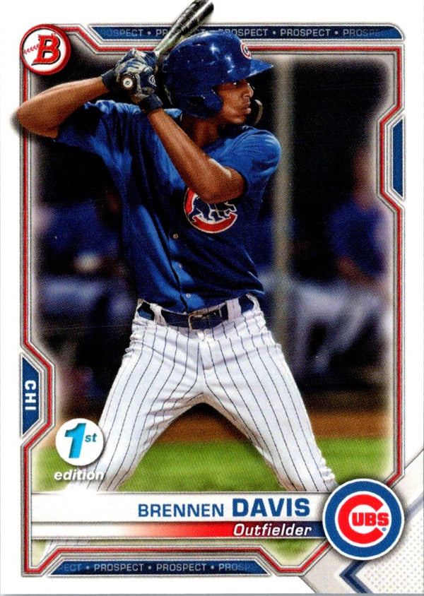 2021 Bowman 1st Edition Brennen Davis #BFE-65