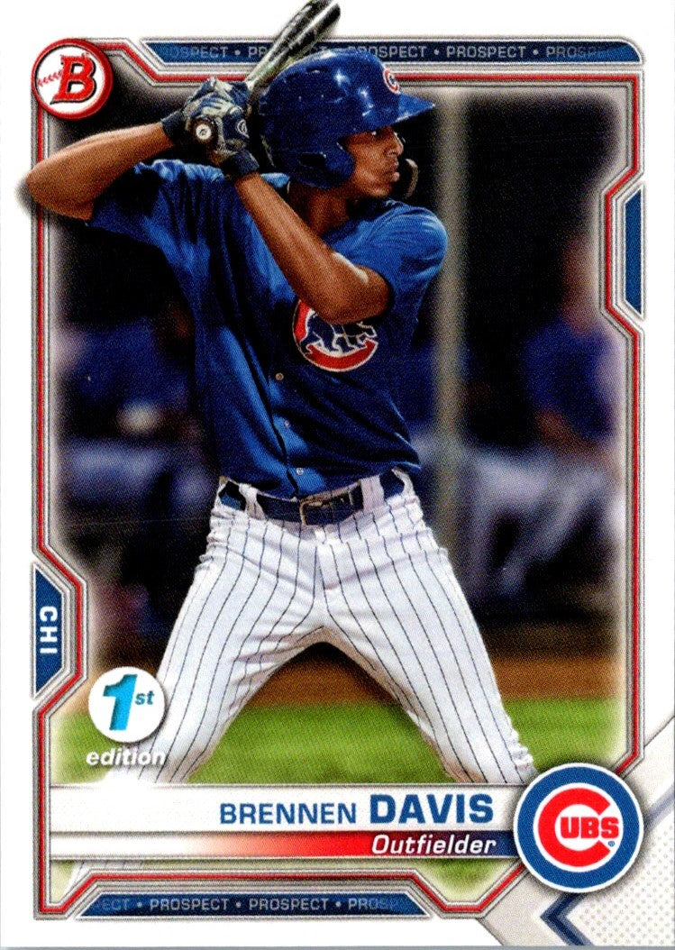 2021 Bowman 1st Edition Brennen Davis