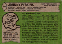 1978 Topps Johnny Perkins #311 Rookie