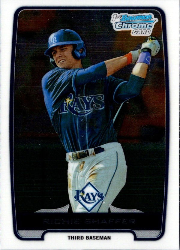 2012 Bowman Draft Picks & Prospects Chrome Richie Shaffer #BDPP30