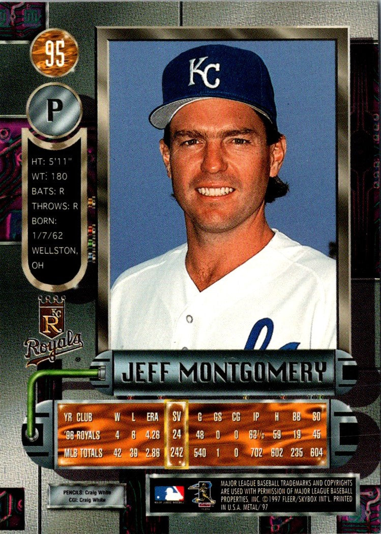 1997 Metal Universe Jeff Montgomery