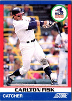 1991 Score 100 Superstars Carlton Fisk #41