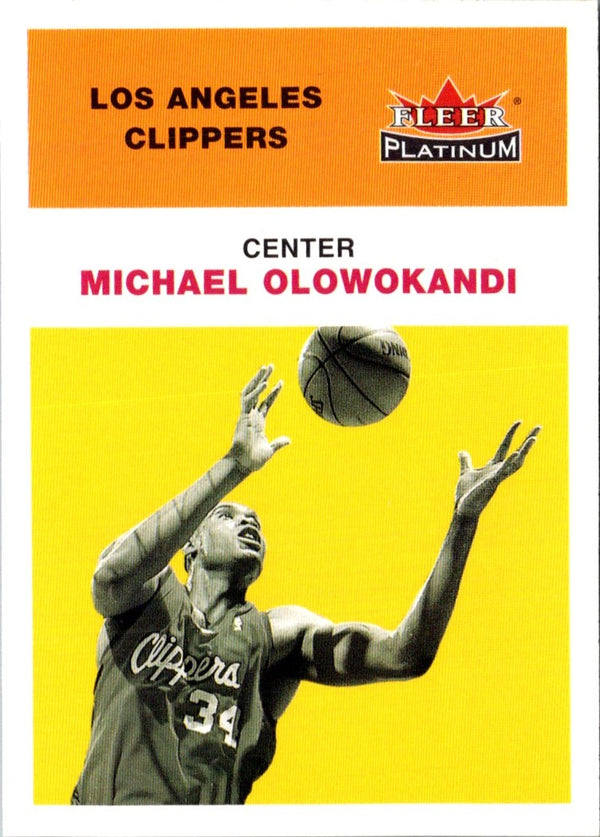 2001 Fleer Platinum Michael Olowokandi #150