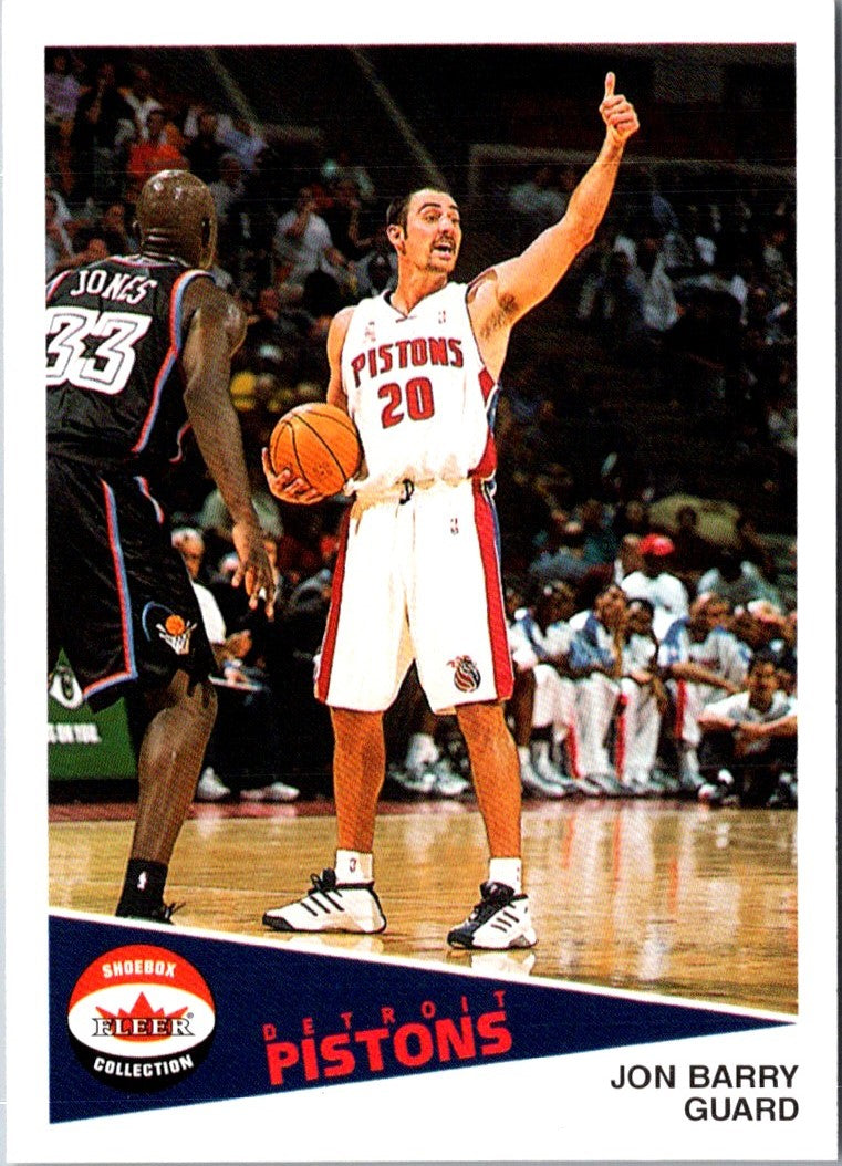 2001 Fleer Shoebox Jon Barry