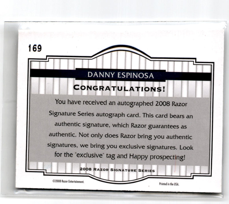 2008 Razor Signature Series Danny Espinosa