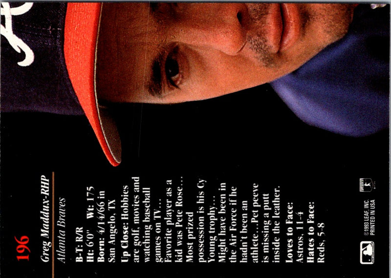 1993 Studio Greg Maddux