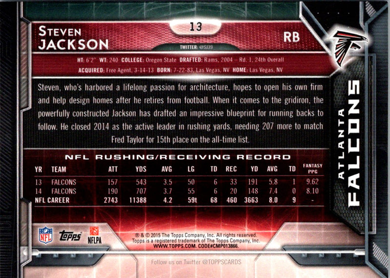 2015 Topps Steven Jackson