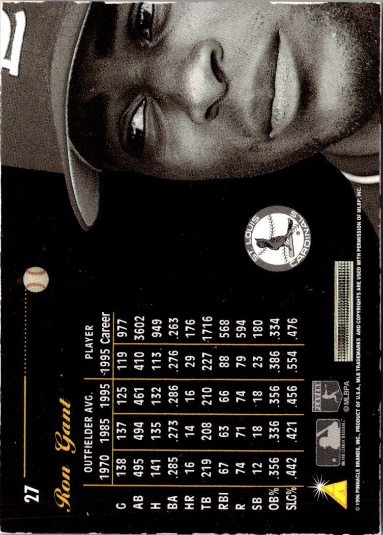 1996 Pinnacle Aficionado Ron Gant